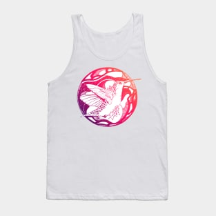 Sunset Sky Circle of The Hummingbird Tank Top